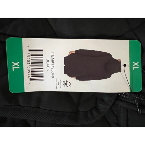 Women's DKNY Black Long Puffer Jacket, Hooded, NWT, XL - Picture 12 of 12